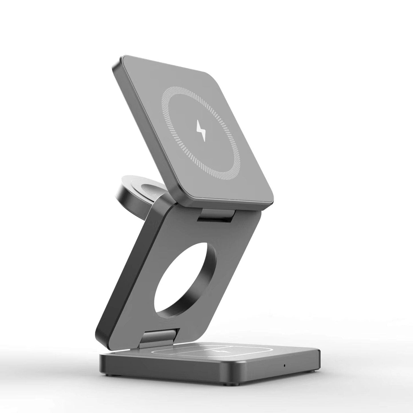 Efficiency Station: Foldable 3-in-1 Wireless Charging Station