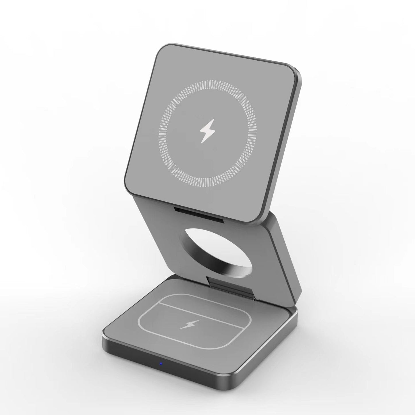 Efficiency Station: Foldable 3-in-1 Wireless Charging Station