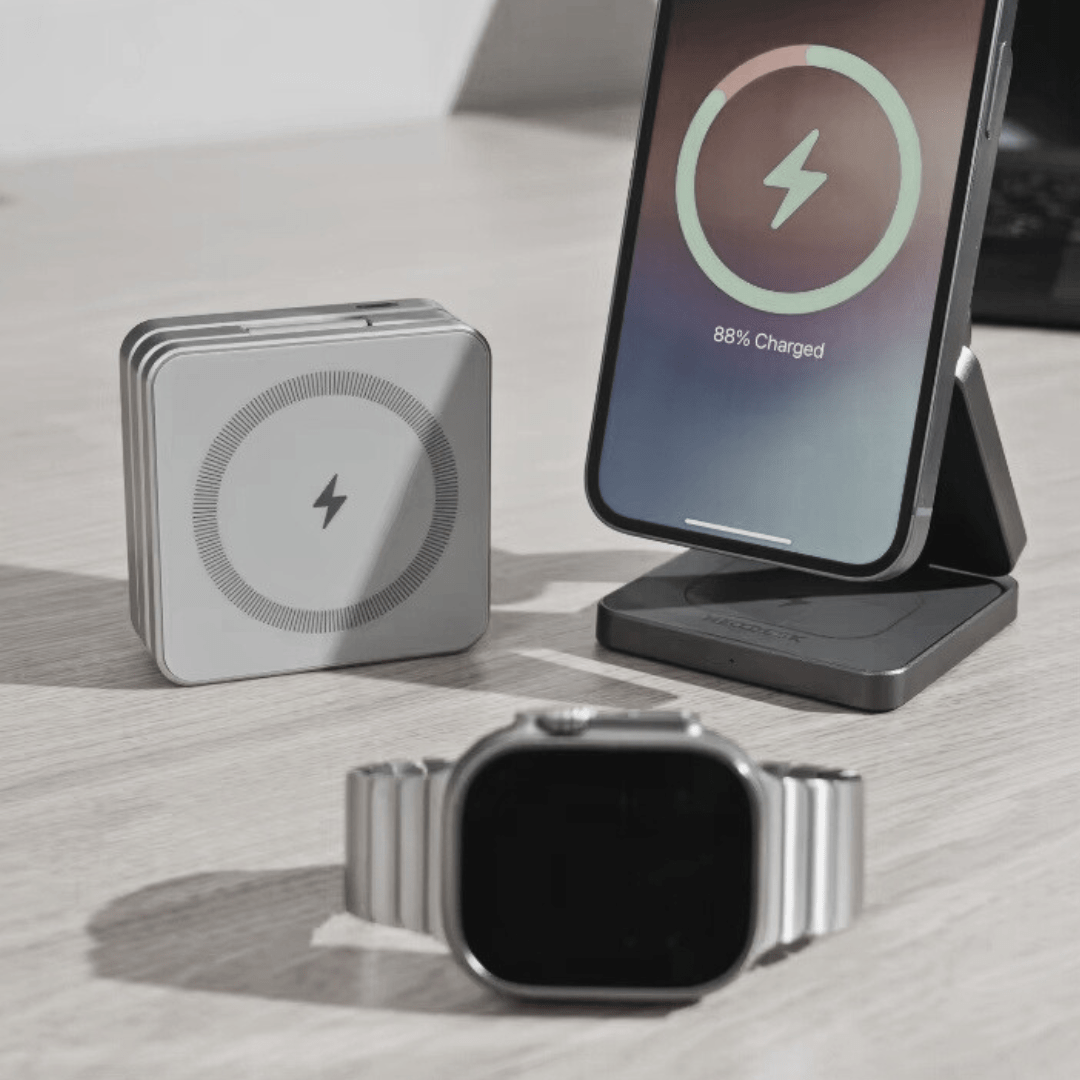 Efficiency Station: Foldable 3-in-1 Wireless Charging Station