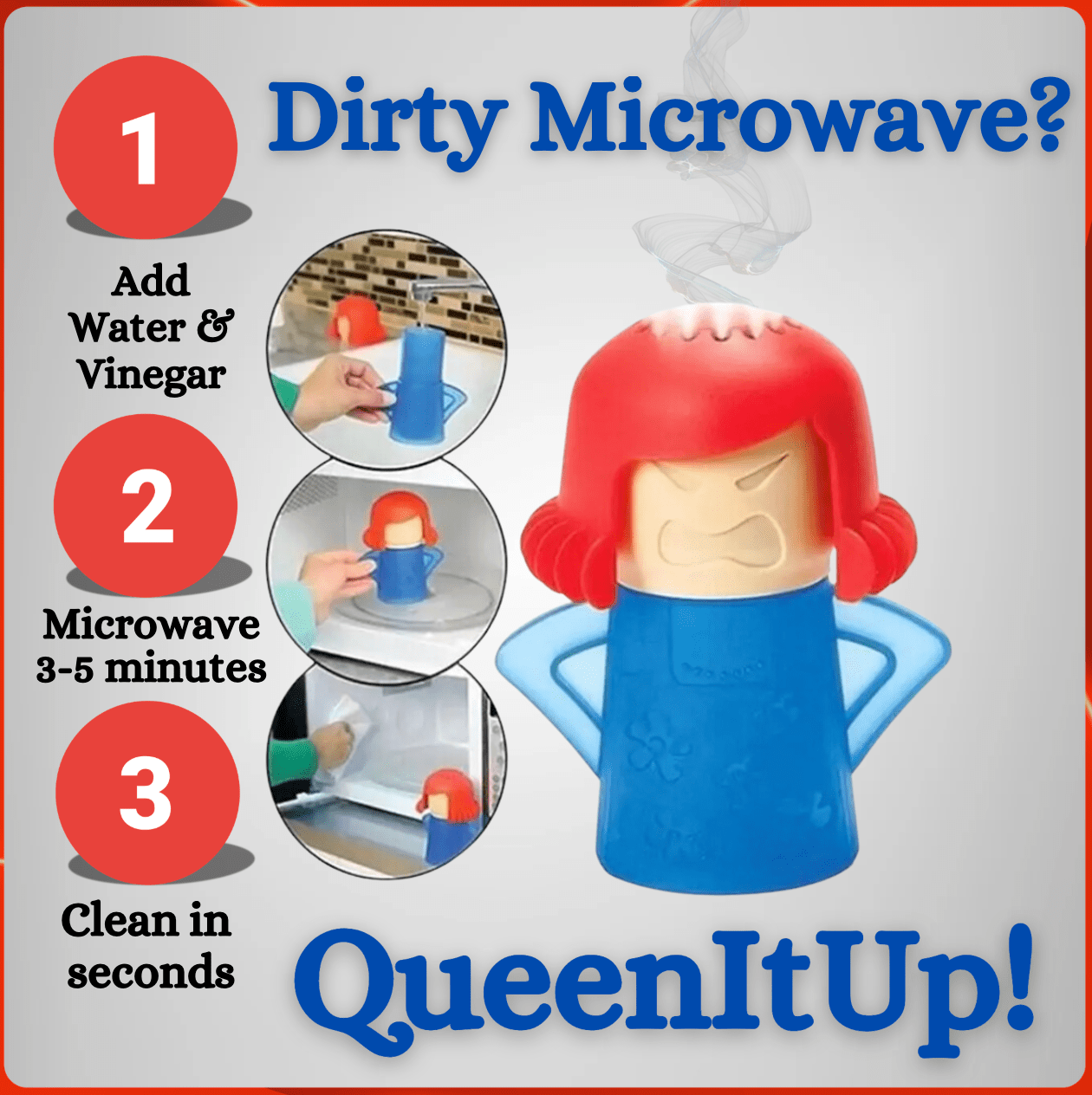 QueenItUp! Your Microwave Cleaning Assistant!